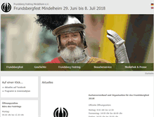 Tablet Screenshot of frundsbergfest.de